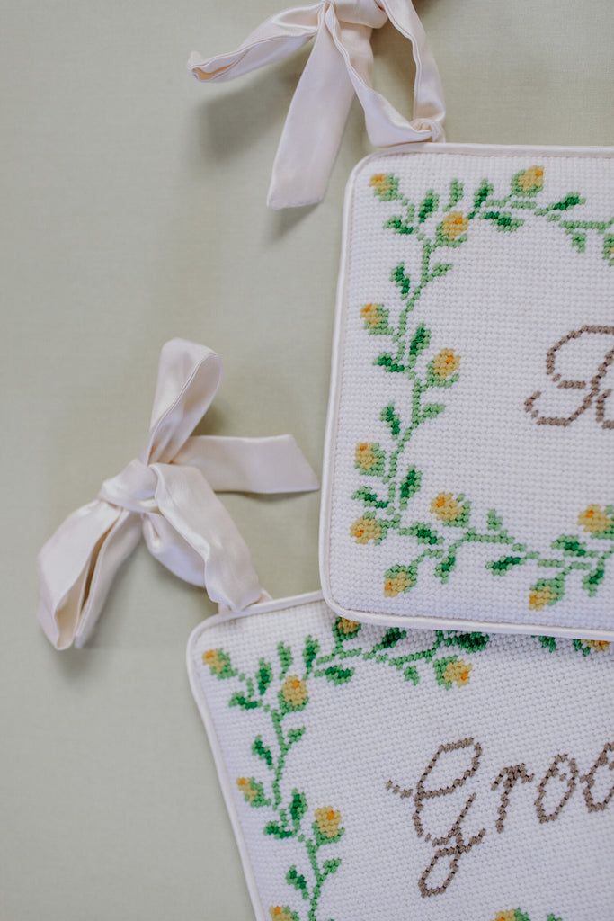 Finishing Recommendations: Bride & Groom Signs